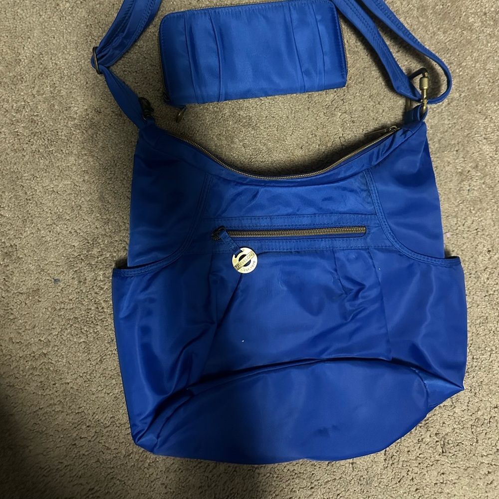 Travelon shoulder bag and wallet